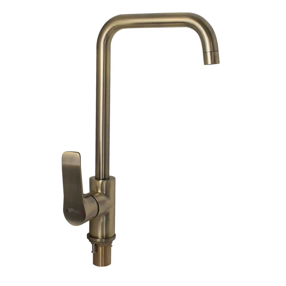 GFmark - Смеситель кухонный, шаровый, боковой, под состаренную БРОНЗУ, код: 5054 