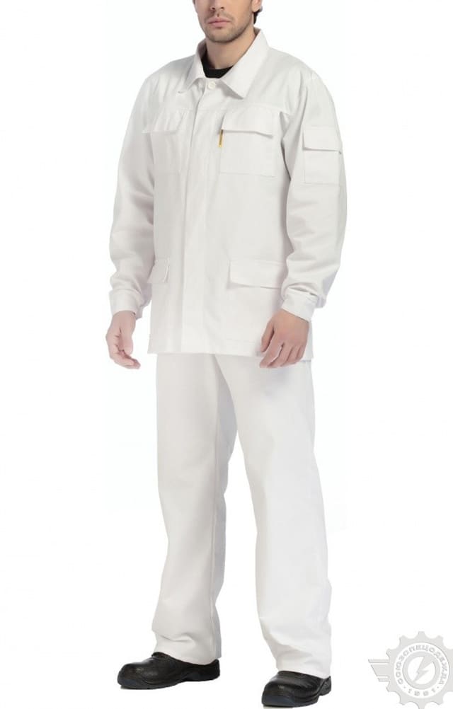 65512 Костюм "Эксперт-2" белый  Летняя спецодежда  размер 48-50/170-176  - Вид №7