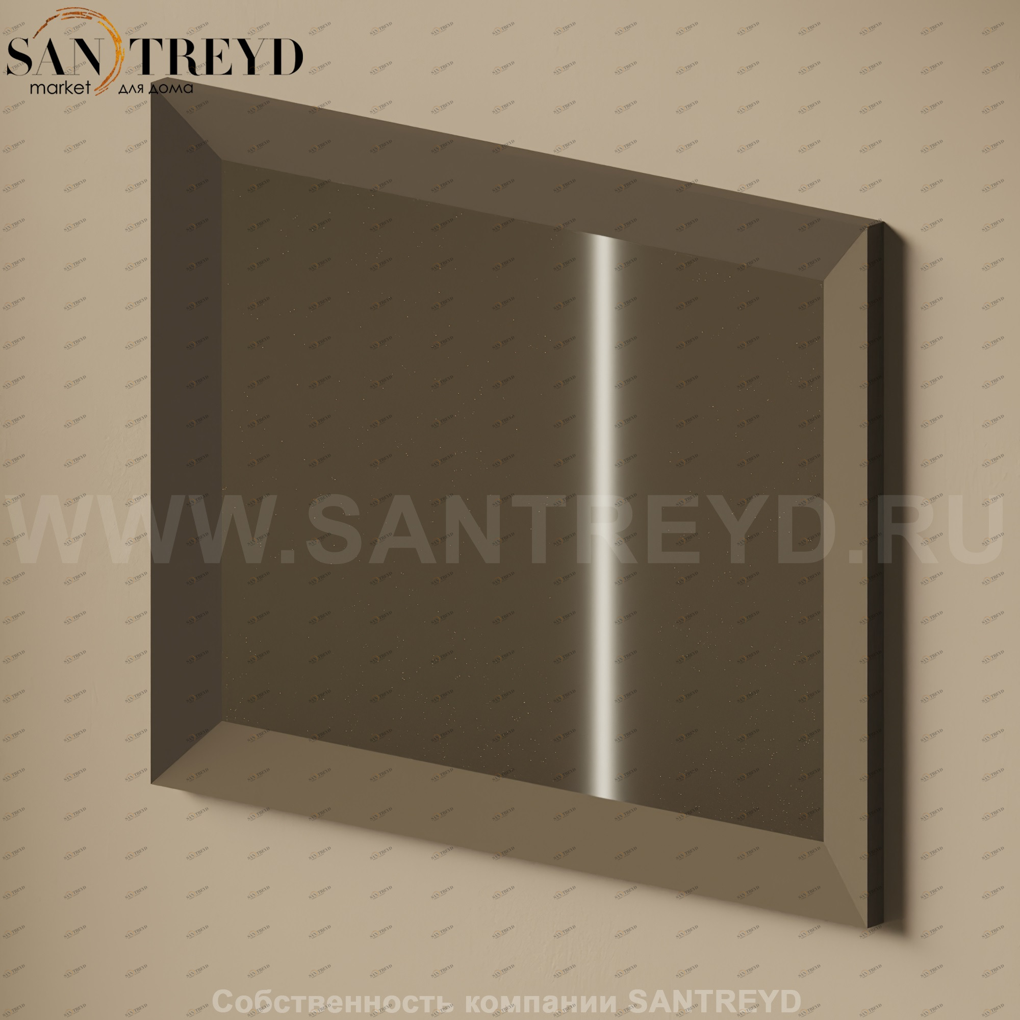 Flaminia EVERGREEN Зеркало в черной деревянной раме EG100S.7006 Ceramica Flaminia EG100S7006