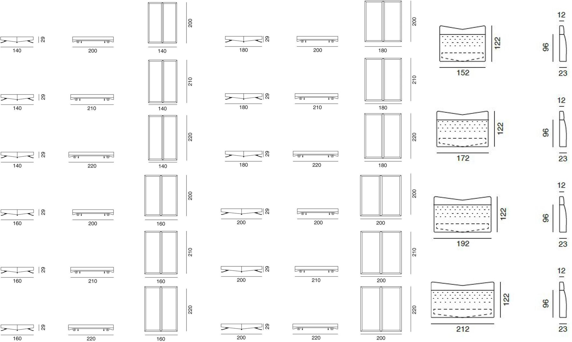 de Sede Двуспальная кровать с мягким изголовьем sun-id-1360539 - Вид №4