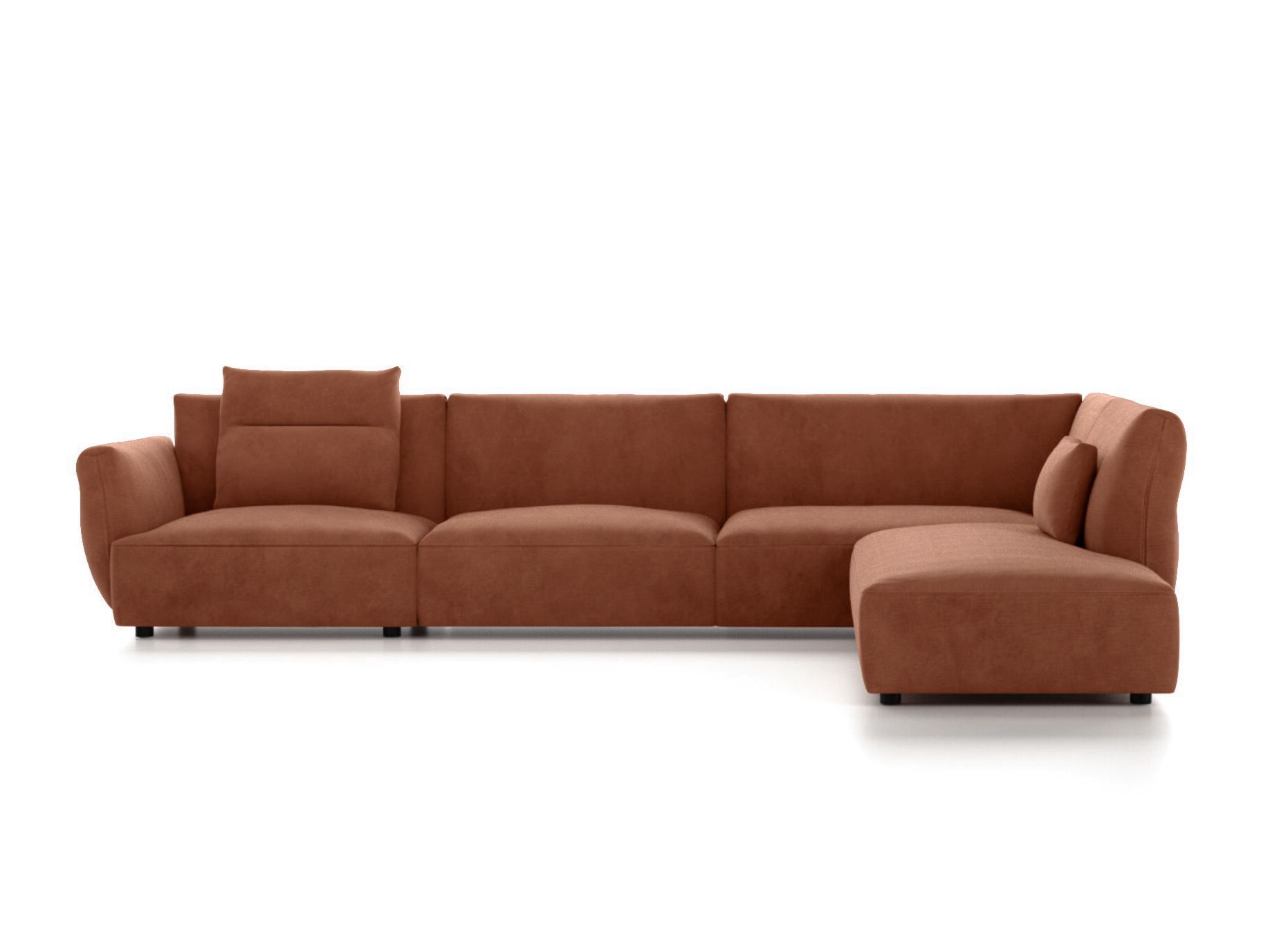 Угловой диван из ткани Natuzzi Italia Герман ARCH-00017088 - Вид №1