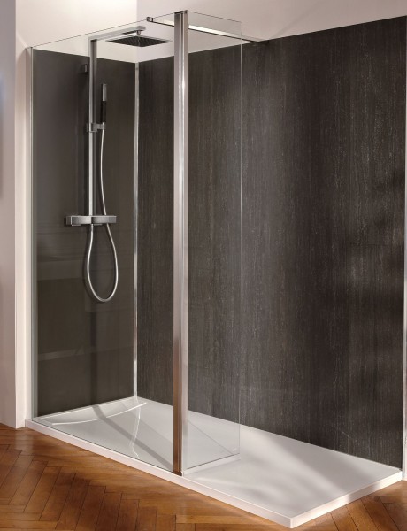 C22WP100-GA Фиксированное душевое ограждение с поворотной панелью Jacobdelafon CONTRA Santreyd - Вид №1