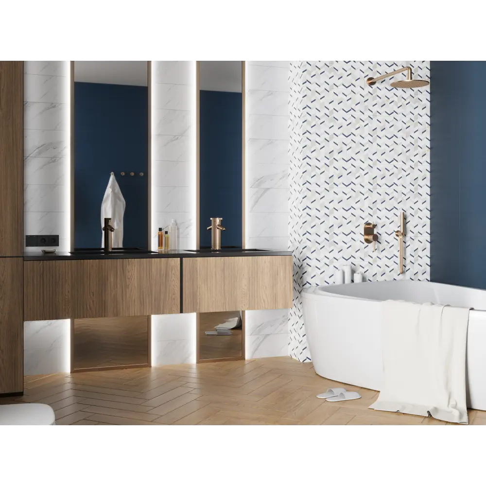 Плитка настенная Mersey Denim A0554V24104 20x40 см 1.6 м² матовая цвет микс Santreyd STLM-2047449 - Вид №7