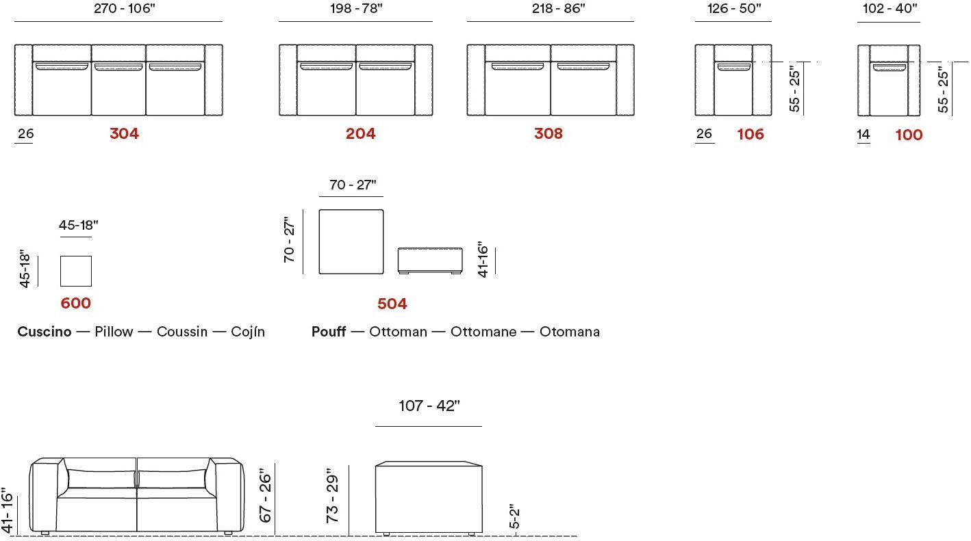 Max Divani 3-х местный кожаный диван Ida sun-id-1435927 - Вид №4