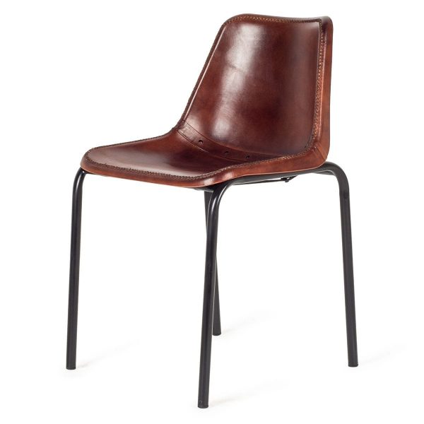 080654 Стул с кожаным сиденьем Francisco Segarra Mews Santreyd - Вид №2