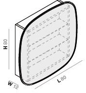 INBANI Настенное зеркало для ванной Forma sun-id-1514012 - Вид №6