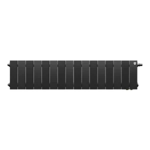 Радиатор секционный Royal Thermo PianoForte VDR80 200/10 16 секций нижнее правое подключение биметалл черный 89408788 STLM-2111498