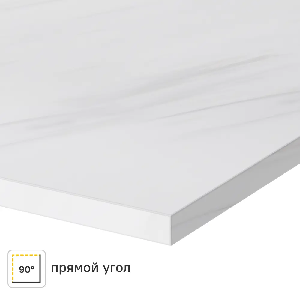 Столешница Неаполитано 120x80x2 см искусственный камень цвет белый Santreyd STLM-2159718