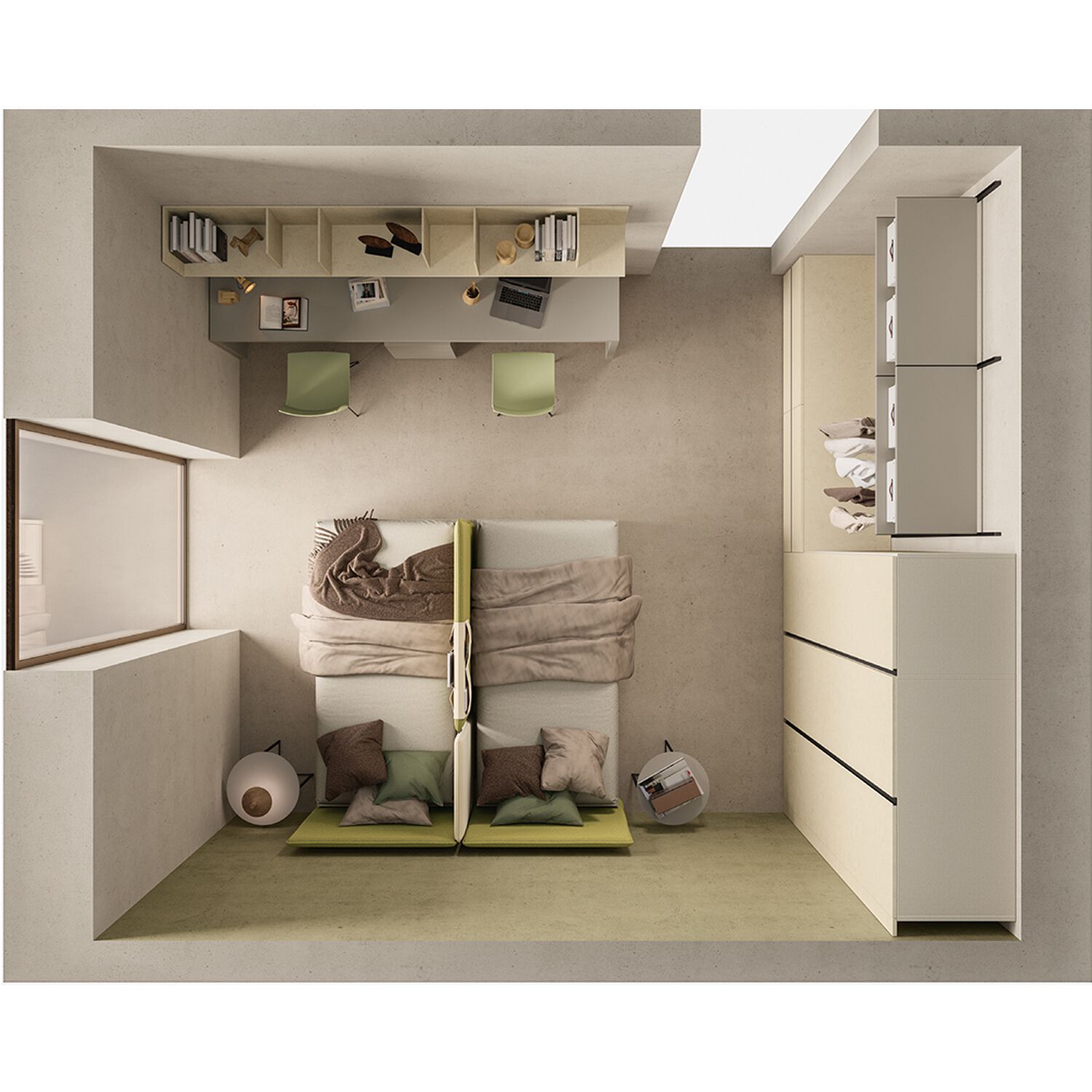 Секционная спальня для мальчиков Zalf Alterna ARCH-00149991