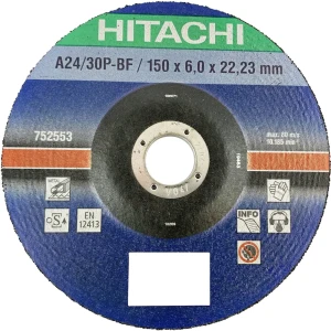 Диск зачистной по металлу тип 27 Hitachi 150x22.2x6 мм