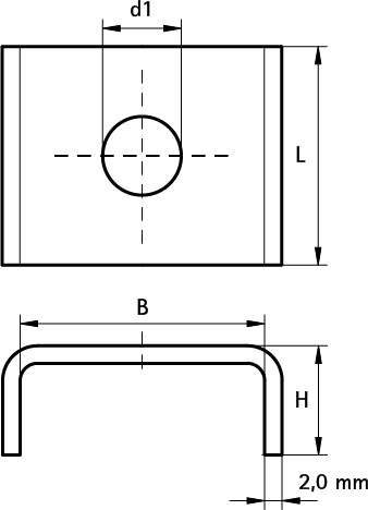 6535109 Монтажные профиля BIS Шайбы (U-образные) монтаж в профиле BIS RapidRail® WALRAVEN  - Вид №1
