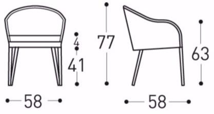 Varaschin Садовый стул с обивкой Clever 2173 - Вид №7
