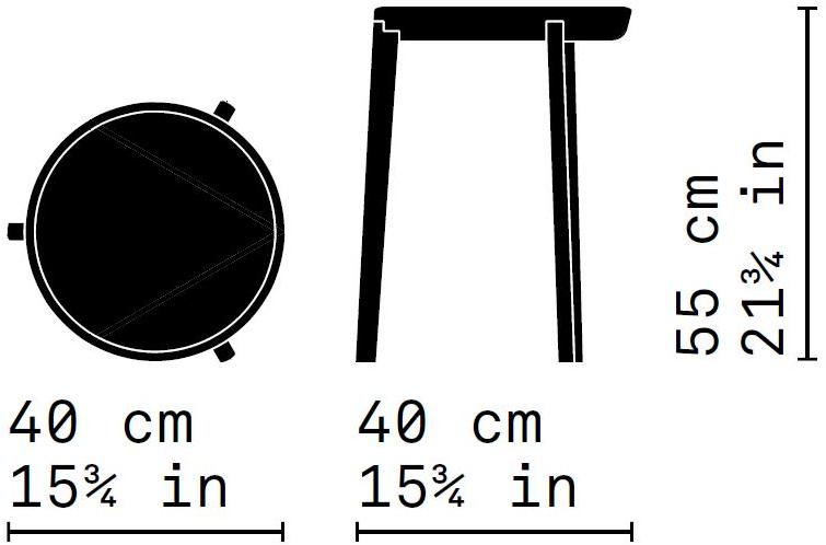 Very Wood Круглый журнальный столик из hpl Bellevue sun-id-1432534 - Вид №5