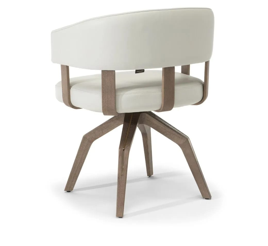 Кожаный поворотный стул Natuzzi Italia VALLE ARCH-00139279 - Вид №1