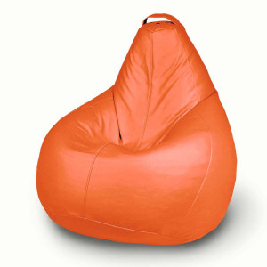 90671343 Мягкое кресло-мешок bbb_058 XXXXL Комфорт, большой экокожа, манго STLM-0331774 MYPUFF