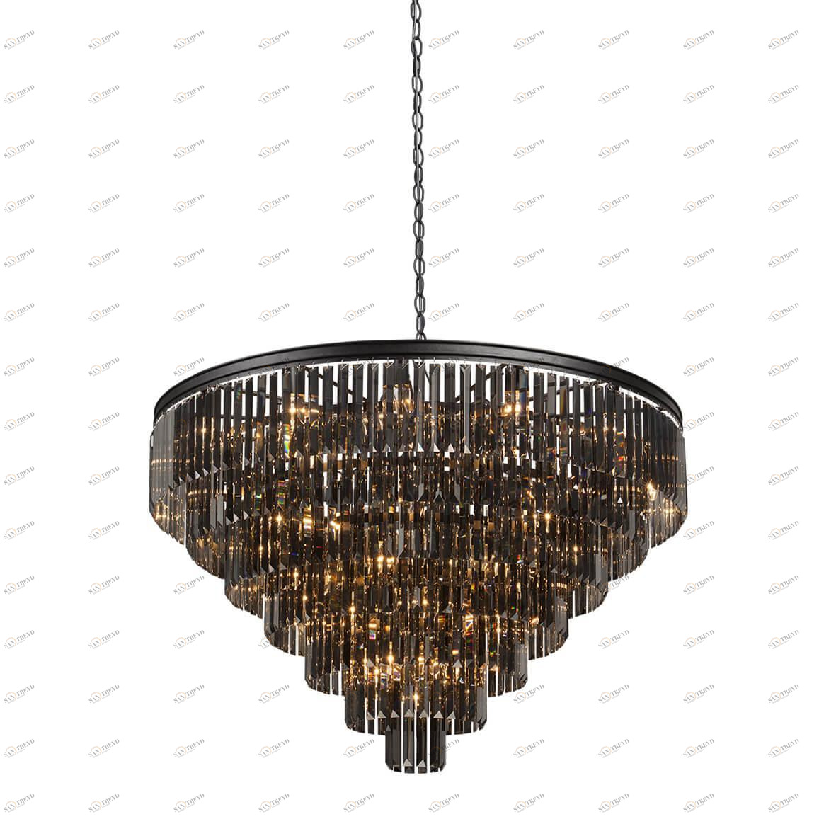 Люстра подвесная черная Vitaluce V5227-1/14+35+1 VITALUCE ДИЗАЙНЕРСКИЕ 00-3888447 Прозрачный;черный 