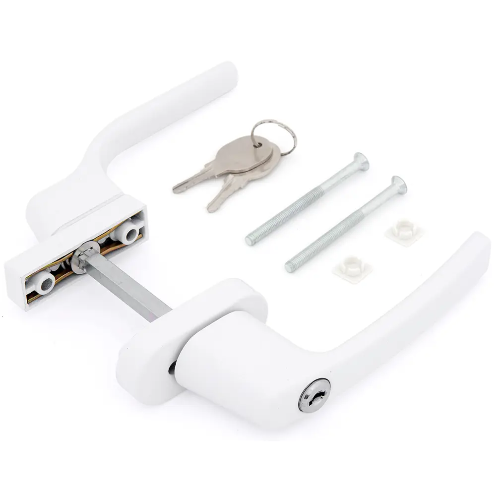 Ручка балконная двусторонняя узкая с ключом ФАБРИКА ЗАМКОВ STLM-2201821 - Вид №1