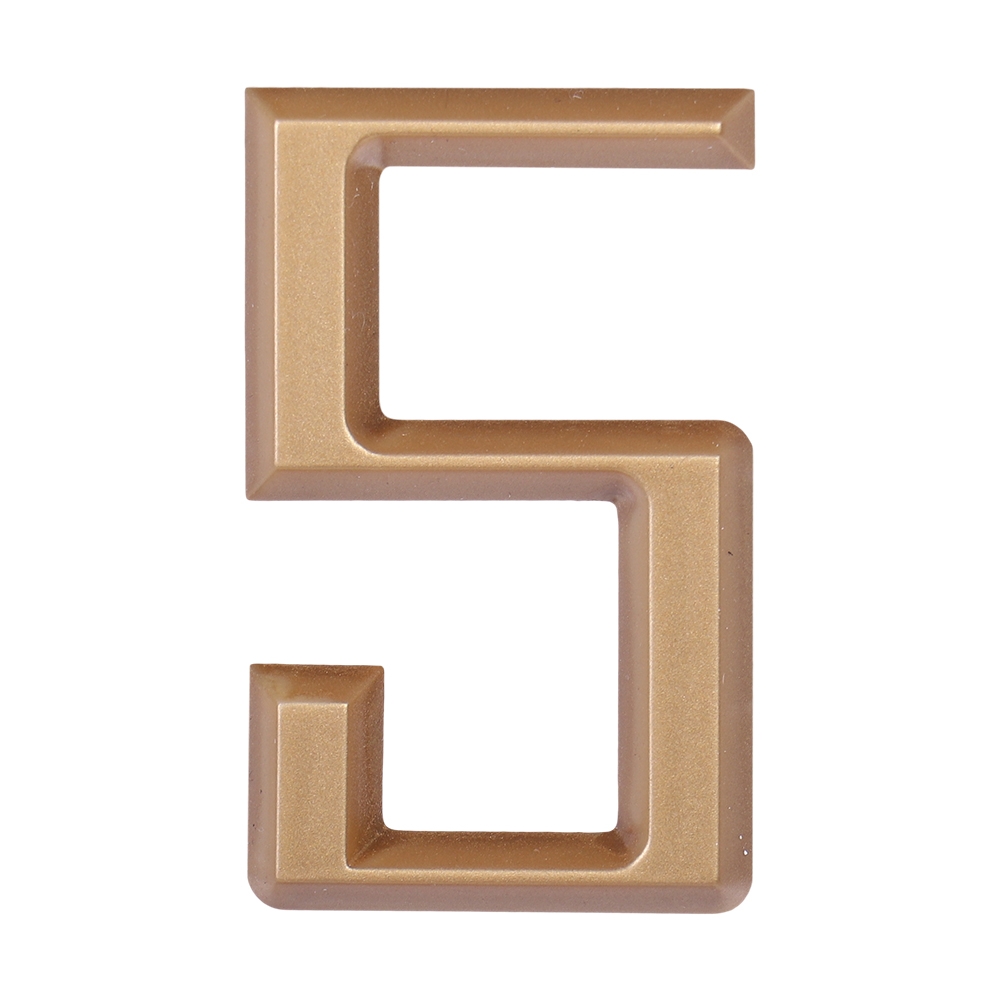 Дверной номер  «5», 37х5х60 мм, золото LJPS0060 Public Steel Россия 