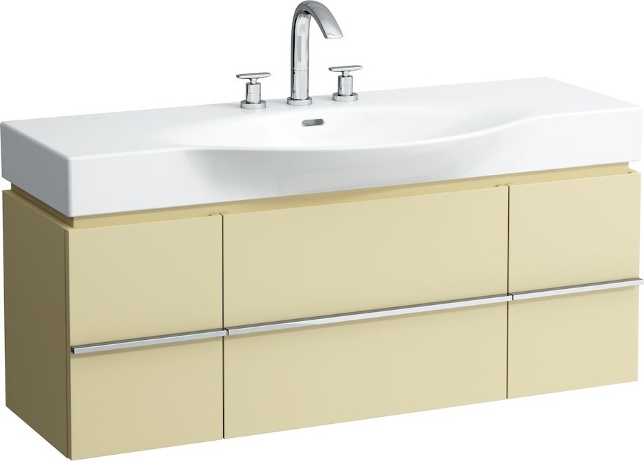 H4013020754631 Шкафчик под раковину, для раковин 811704, 812704, 2 выдвижных ящика с 2 дверцами, 2 стеклянные полки LAUFEN PRO - Вид №3