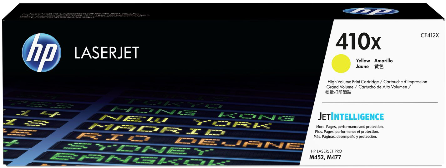 CF412X 410x high yield yellow original laserjet toner cartridge HP Santreyd 