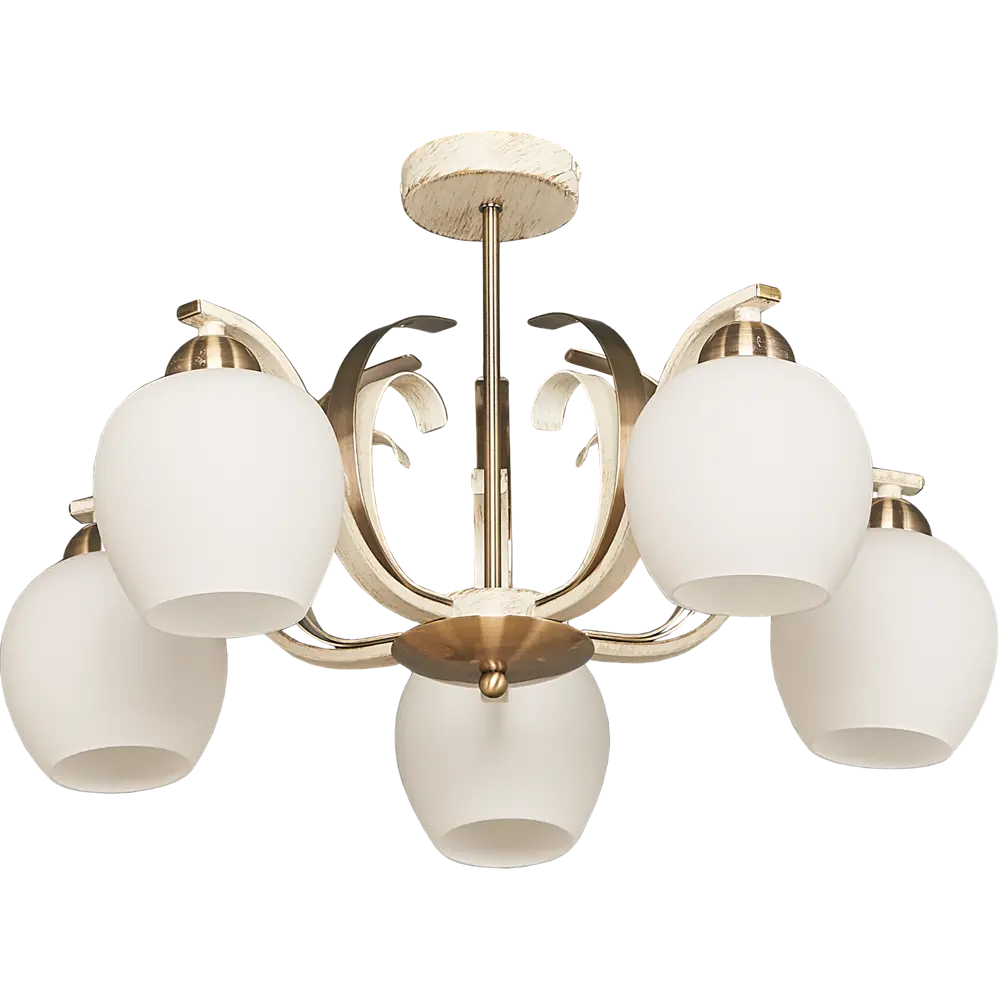 Люстра 5255-5 Porto 5хЕ14х40 Вт цвет бежевый LAMPLANDIA STLM-2099728