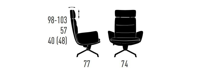 Вращающееся кресло KFF Arva ARCH-00098495 - Вид №7