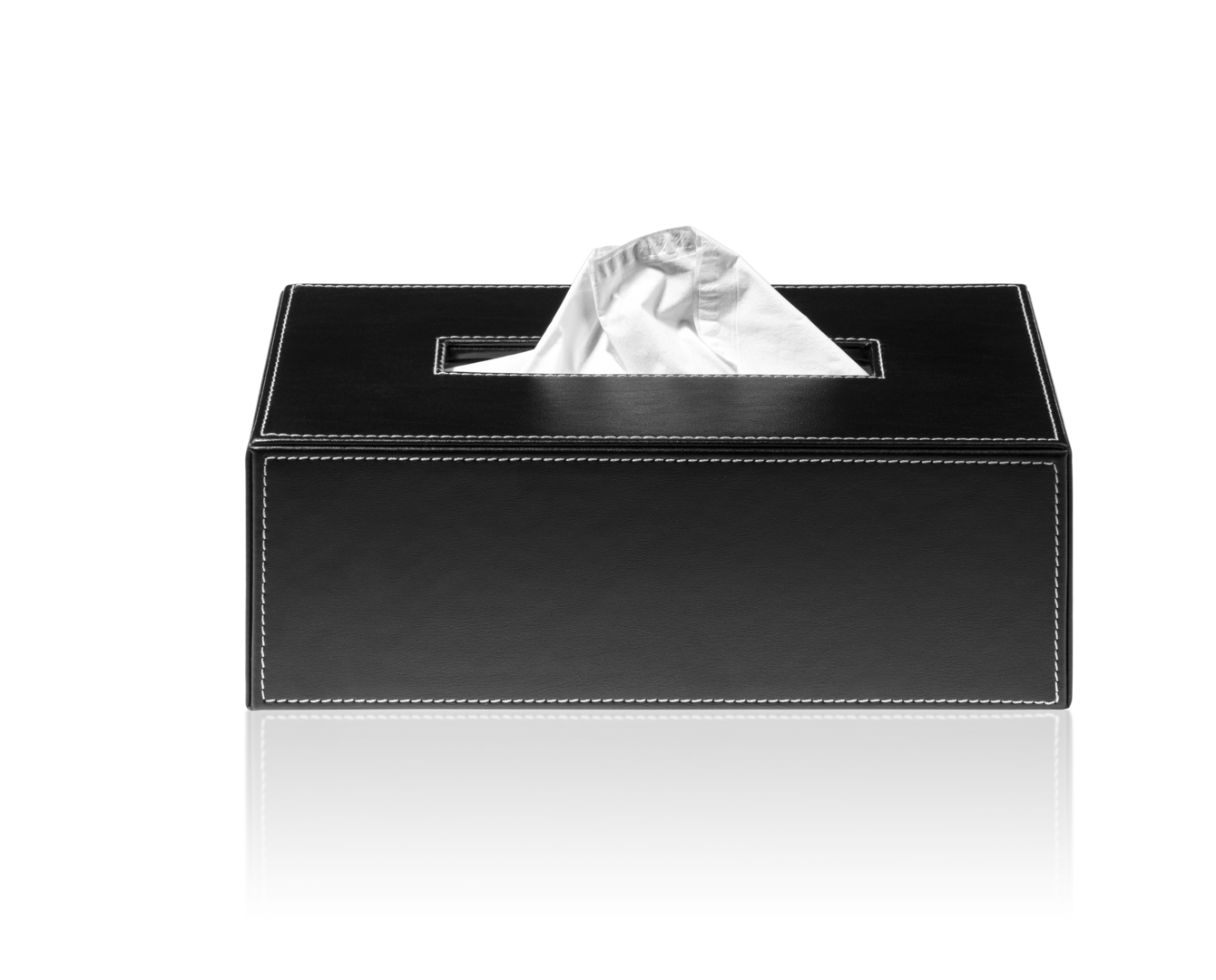 Салфетница KB 40 DECOR WALTHER Имитация кожи белая 839950  - Вид №2