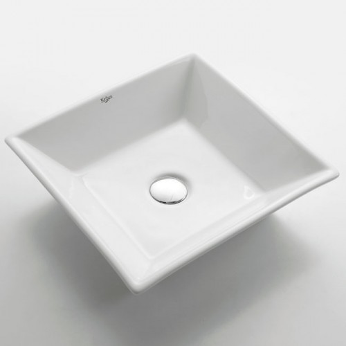 KCV-125 Накладная раковина на столешницу  прямоугольная Krausru  - Вид №1