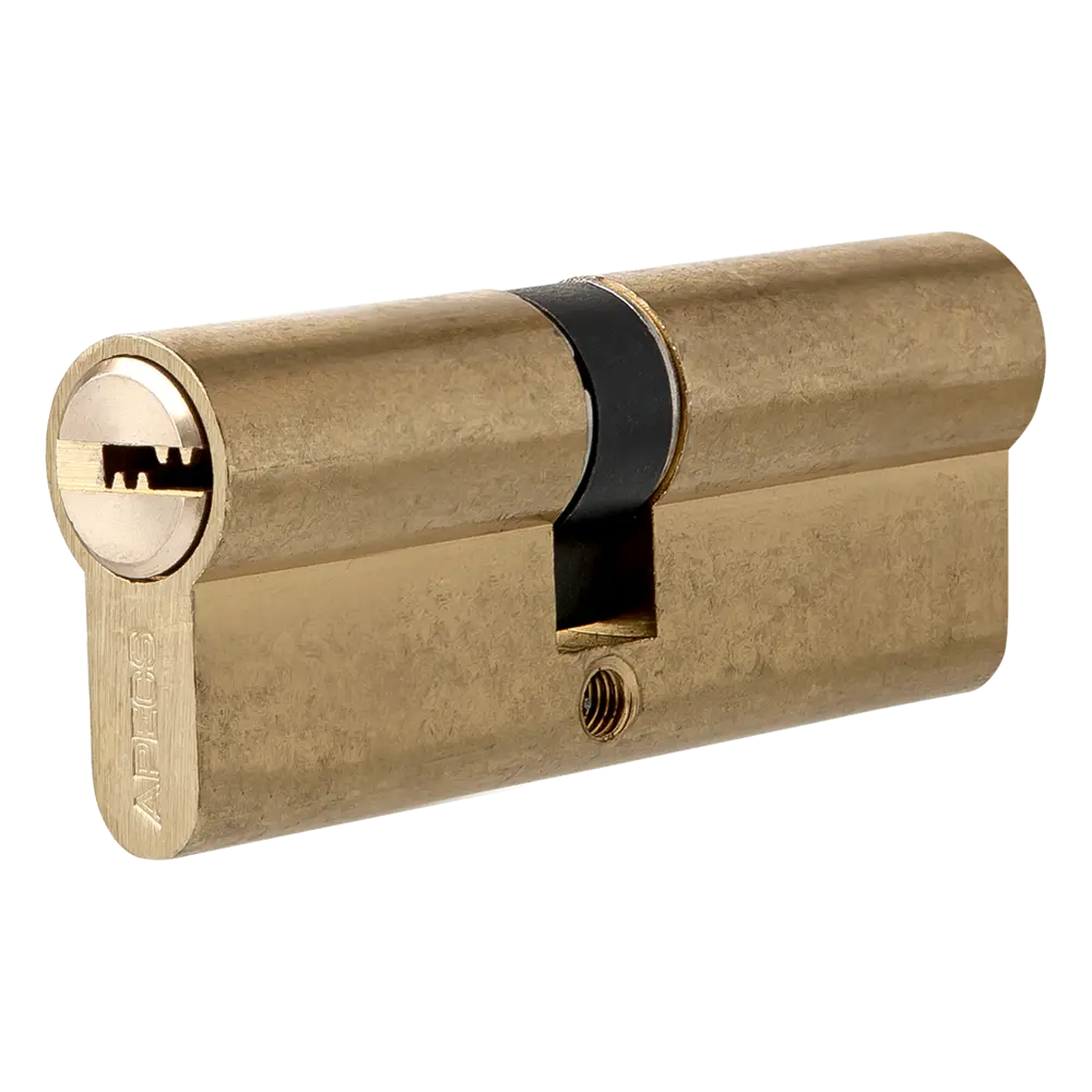 Цилиндр Apecs SM-60-G, 30x30 мм, ключ/ключ, цвет золото STLM-2175280