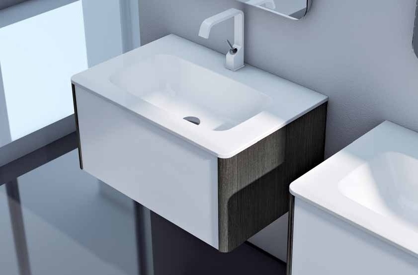 DRESS D-01 Комплект мебели L76, отделка шпон Wenge Grigio, Bianco lucido Mastella 38110 - Вид №2