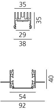 Artemide Линейный профиль освещения A.39 sun-id-1456685 - Вид №3