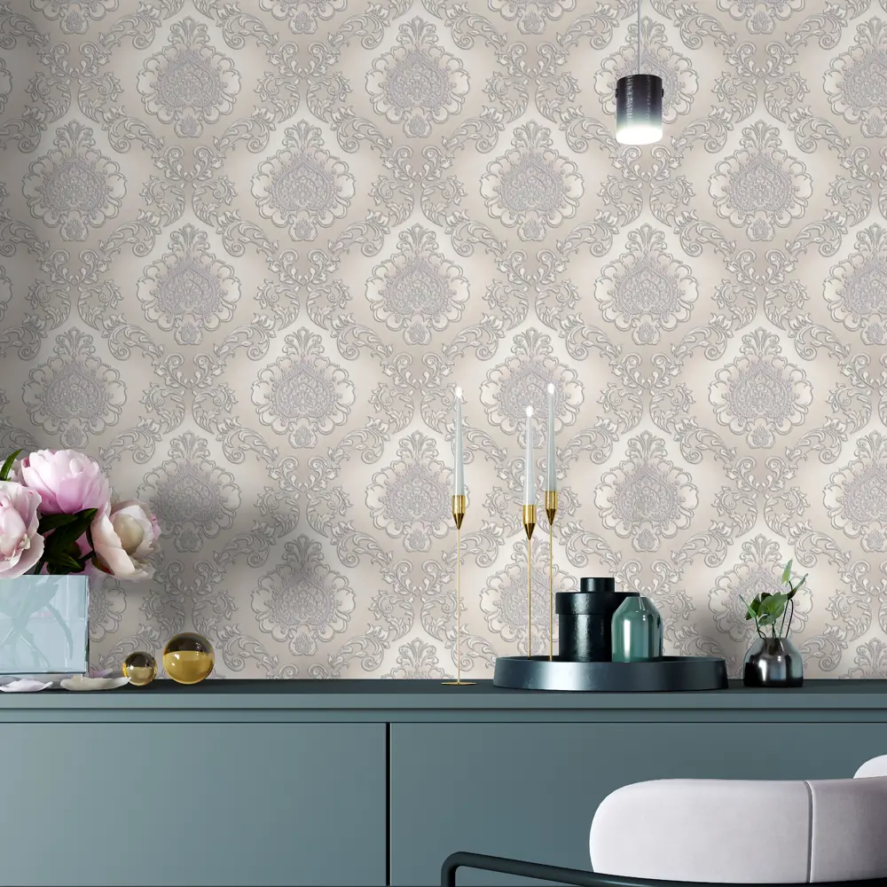 Обои флизелиновые Palitra Home Rosalina бежевые 1.06 м HC71618-21 STLM-2035946 - Вид №2