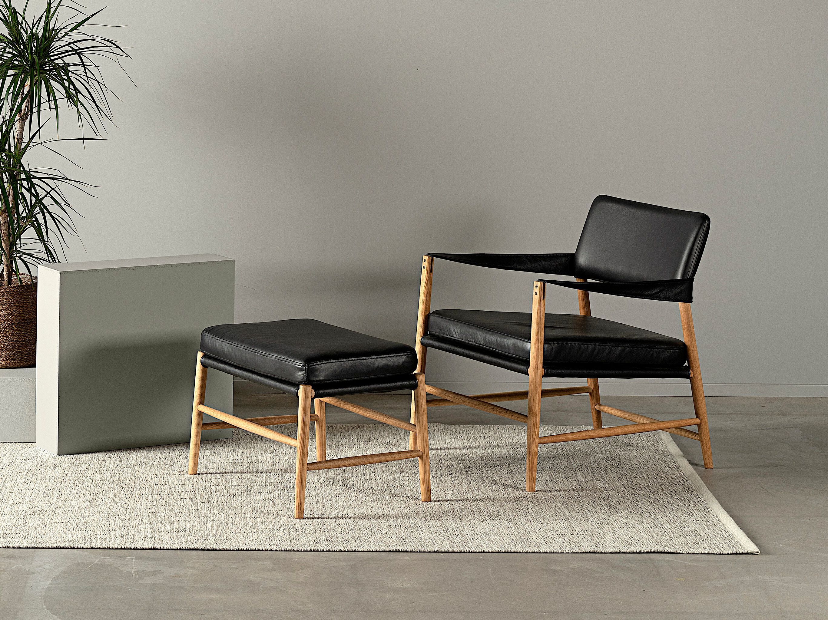 Подставка для ног из дуба и кожи Hans K Bremen ARCH-00114902 - Вид №2