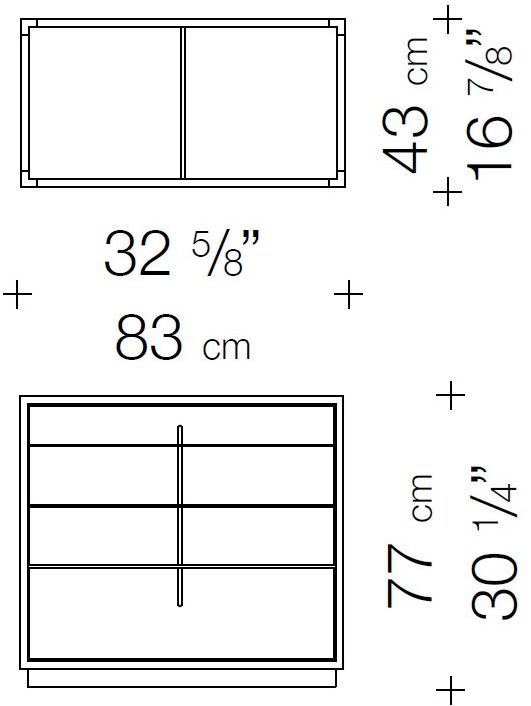 Garbarino Комод из дуба Elementare Stecca 83 tir  - Вид №2