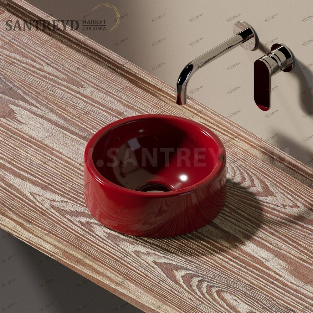 50592223011 Накладная раковина на столешницу  круглая Ceramica Flaminia Twin