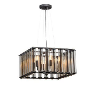 Подвесная люстра Vitaluce V5301-1/6PL VITALUCE ДИЗАЙНЕРСКИЕ 328680 Черный;прозрачный