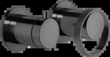 Смеситель для душа 63380 706 Gessi Anello ЧЕРНЫЙ МЕТАЛЛ PVD