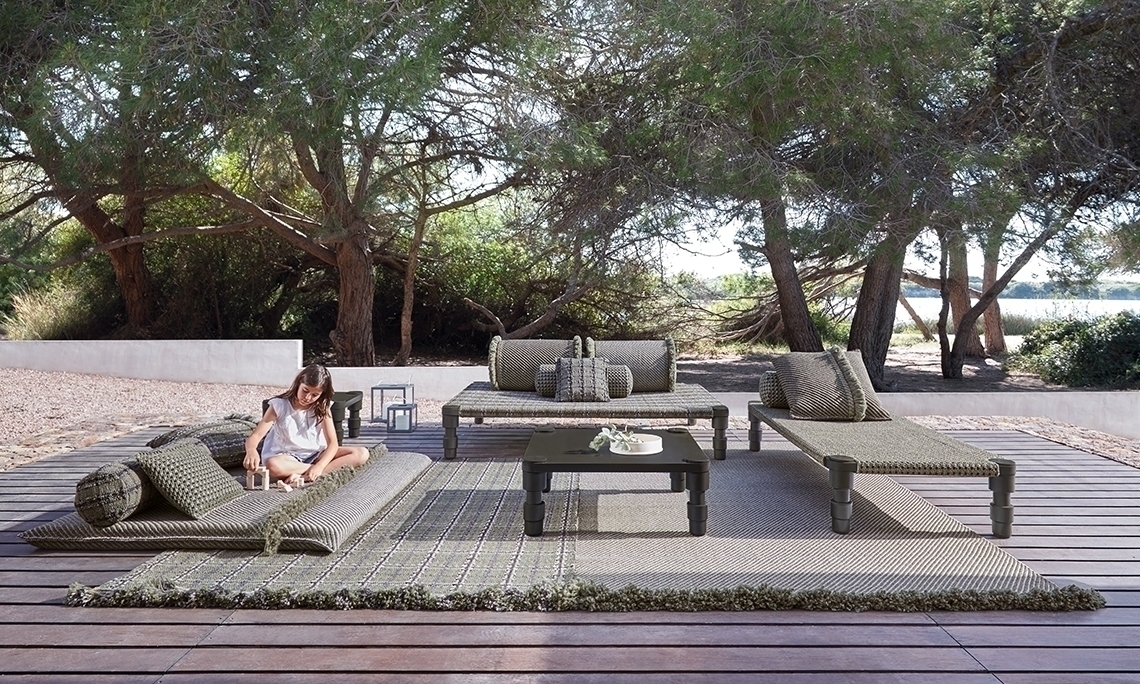 070710 Подушка-ролл Gofre green маленькая GAN Garden Layers - Вид №3