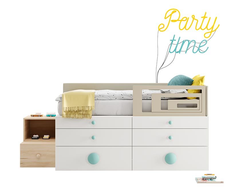 003834 Кровать детская La Grama Kubox Santreyd