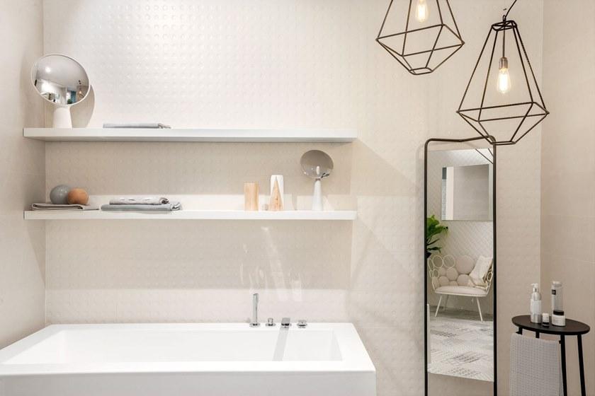 CERAMICA SANT'AGOSTINO Объемная белая плитка для стен Metrochic sun-id-1381075 - Вид №1