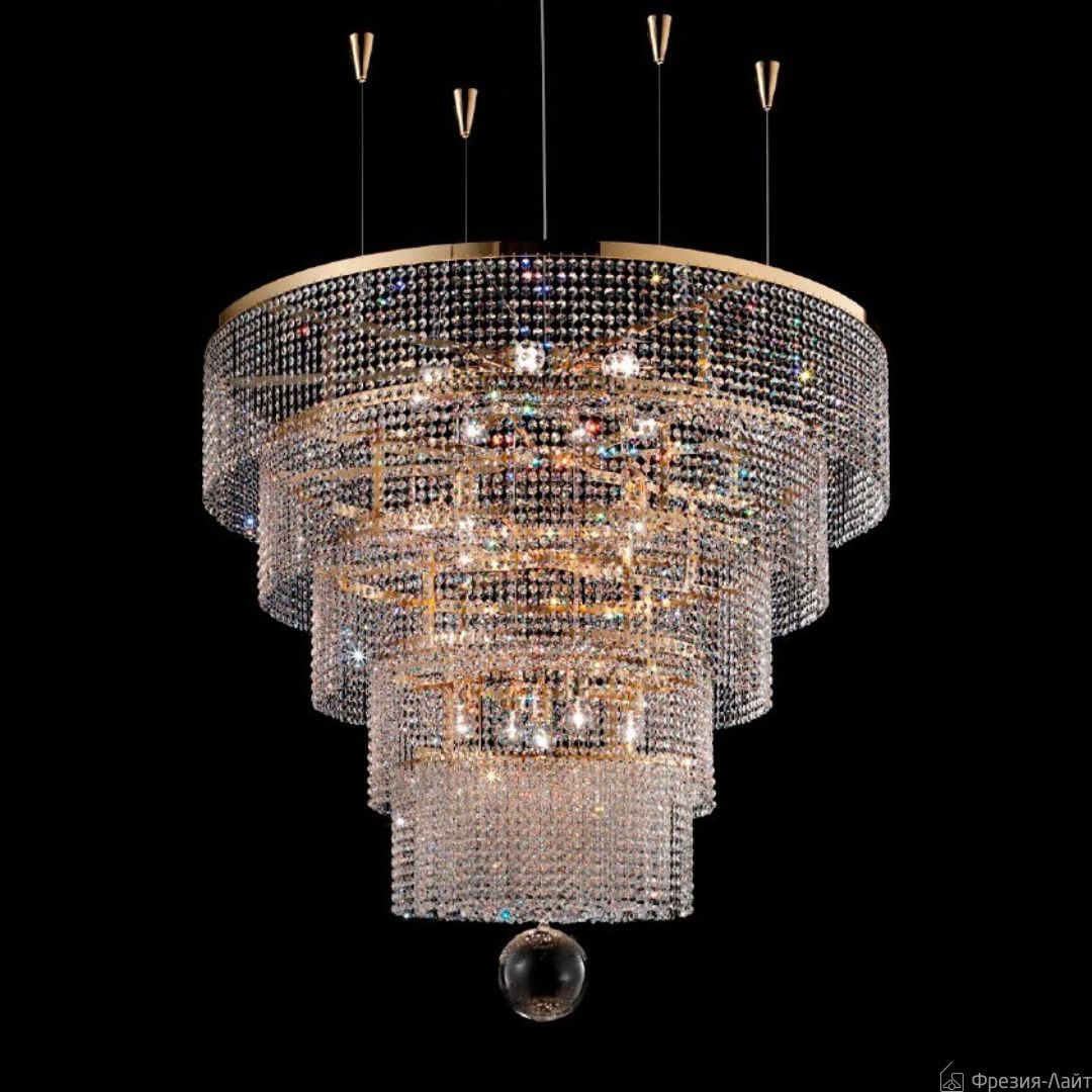 Masiero VE 845 16+1 G05 cut cryst. люстра подвесная 117442