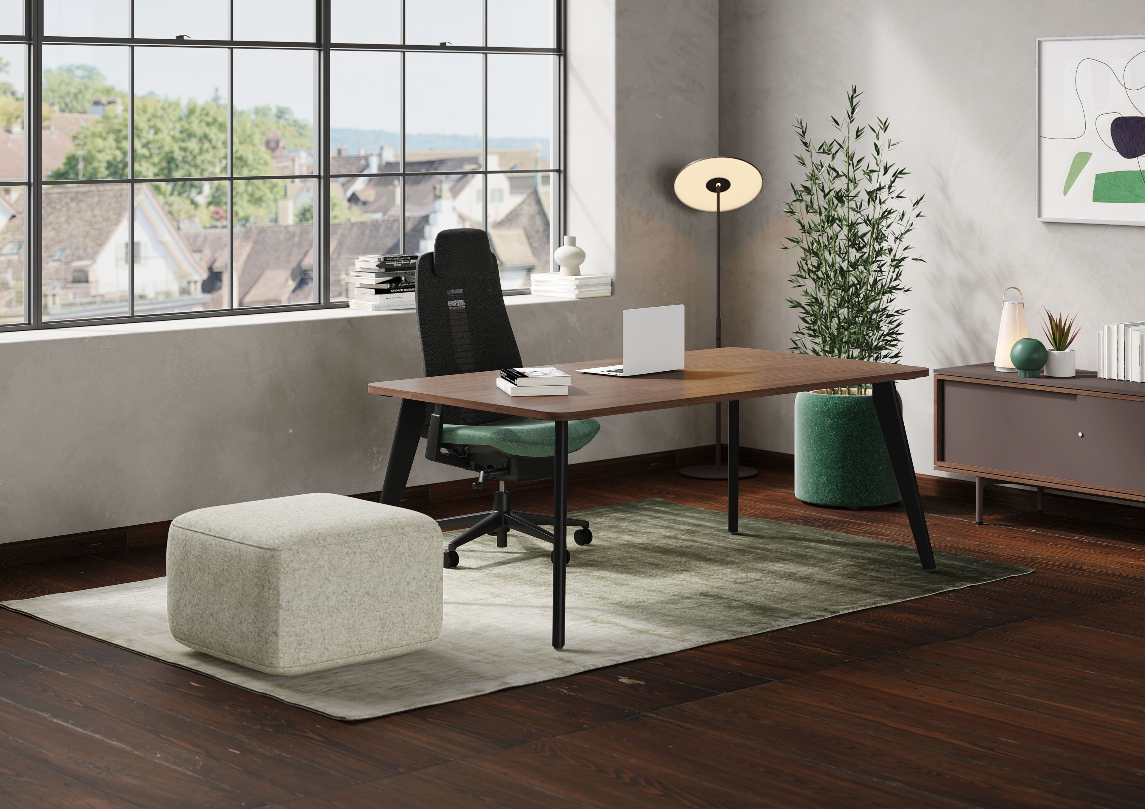 Прямоугольный стол из ламината Haworth A_Wood ARCH-00011711 - Вид №1