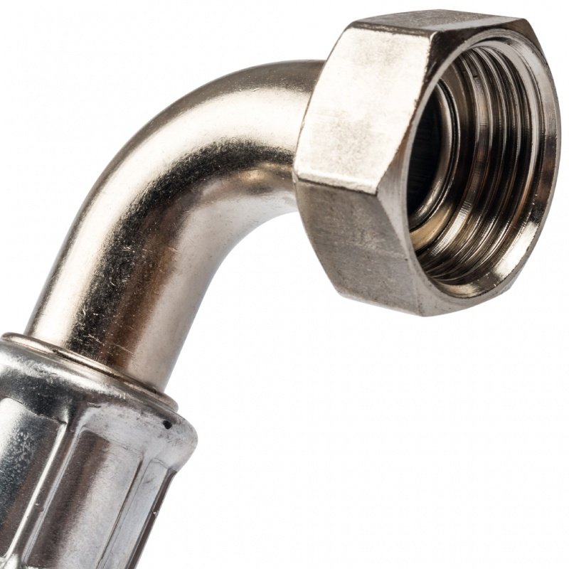 Гибкая подводка для воды угловая НР 1 х ВР 1 STOUT - 600 мм SHF0166252525 - Вид №3