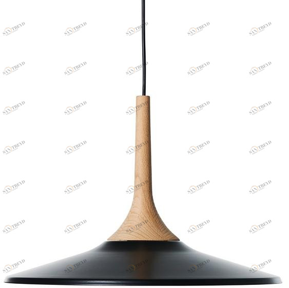 Milla & Milli Подвесной светильник прямого света из стали и дерева Ola sun-id-1465492