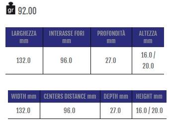 Cosma Ручка мебельная мостовая из замака  12621  - Вид №1