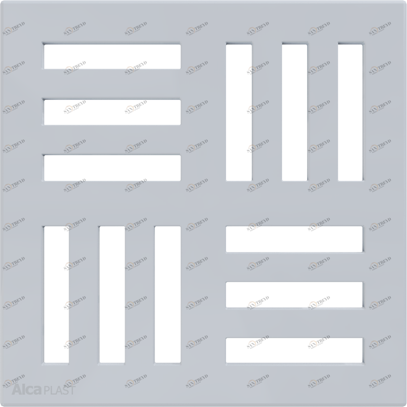 Решетка 102×102 мм, серый ALCAPLAST MPV006