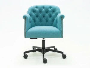 CREARTE COLLECTIONS Регулируемое по высоте кресло руководителя из ткани с 5 спицами и подлокотниками Paris crearte 111