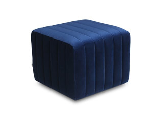 Прямоугольный пуф из ткани