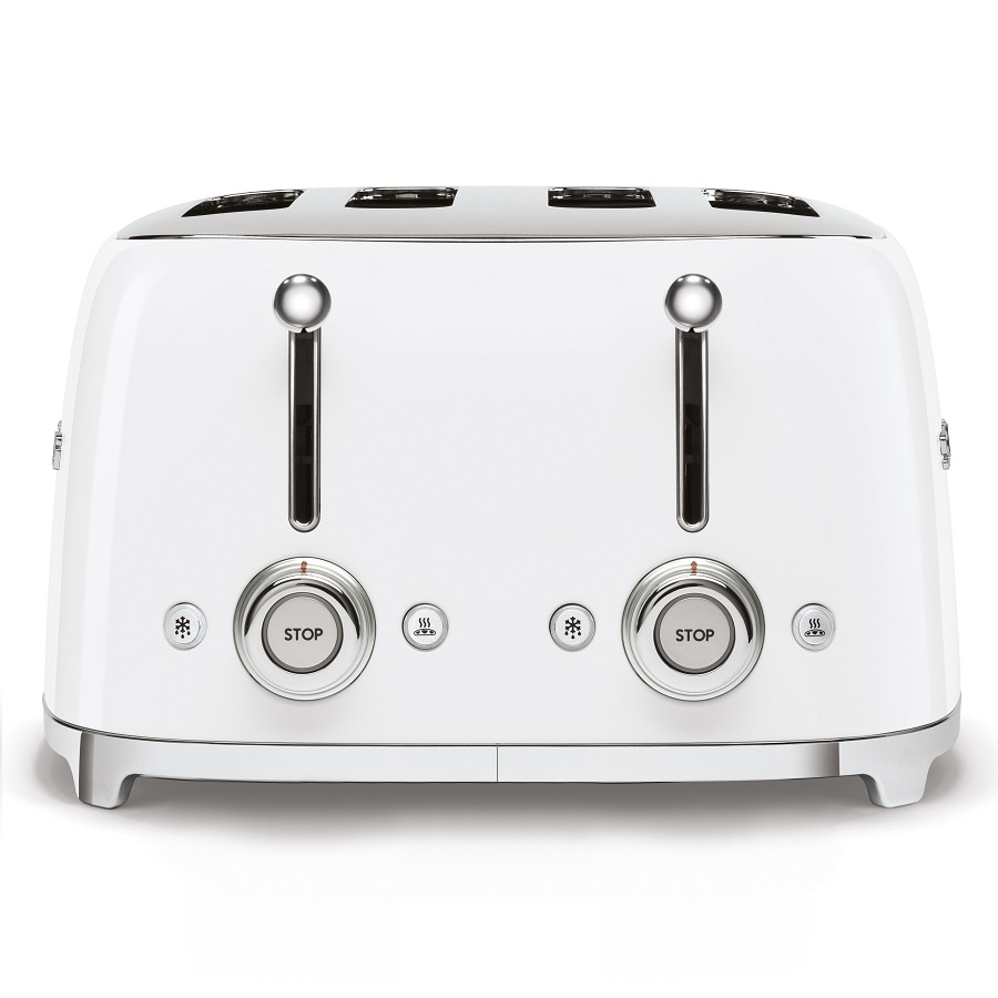 Тостер на 4 ломтика TSF03, белый Smeg TSF03WHEU - Вид №2