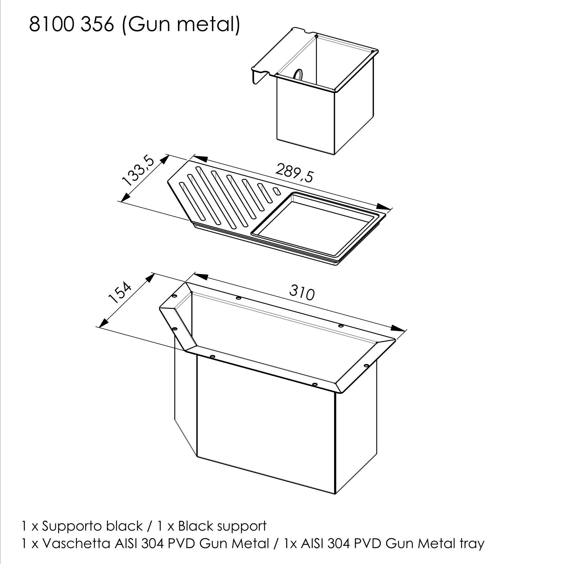 Раковина из нержавеющей стали с подходящим каналом Foster DIADE ARCH-00115732 - Вид №22